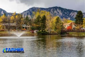 farmer project on environmental remediation beside the lake of boulder colorado